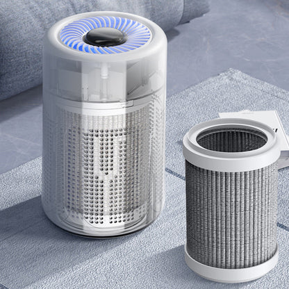 🌿Luftreiniger für Zuhause - Mehrschichtige Filtration & Leiser Betrieb Inkl. Filter & Aromatherapie-Tabletten, Weiß