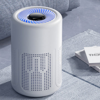 🌿Luftreiniger für Zuhause - Mehrschichtige Filtration & Leiser Betrieb Inkl. Filter & Aromatherapie-Tabletten, Weiß