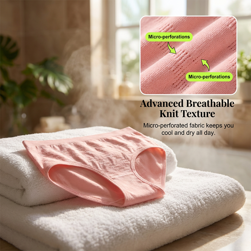 🌸69% Rabatt☁️6er-Pack nahtlose Komfort-Slips für Damen mit mittlerer Leibhöhe🌷