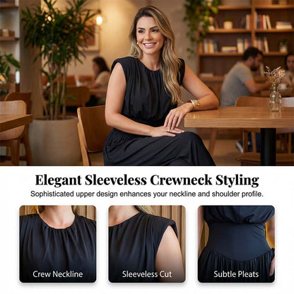 Eleganter Jumpsuit mit hoher Taille und Seitenschlitz