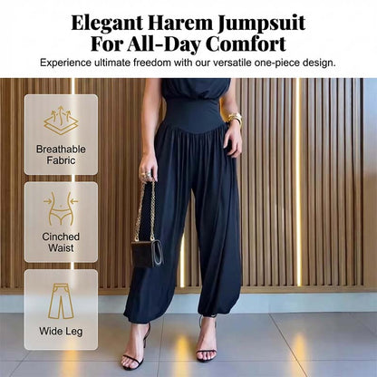 Eleganter Jumpsuit mit hoher Taille und Seitenschlitz
