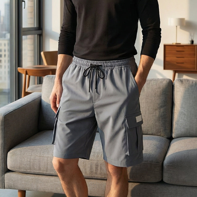 Herren Cargo-Shorts – Atmungsaktiv, Schnelltrocknend & Maximaler Komfort durch Gummizug