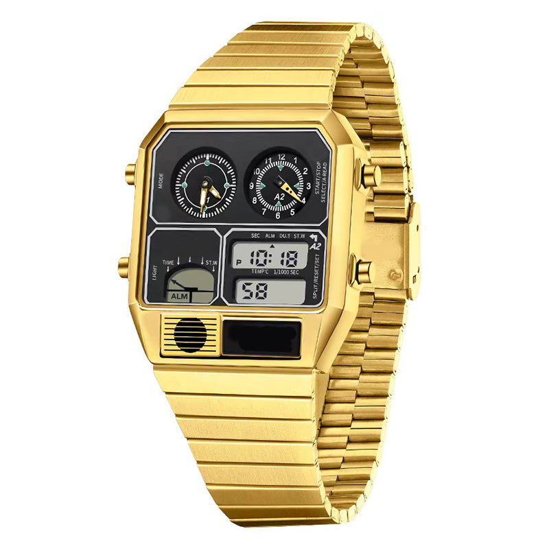 Herren-Multifunktions-Retro-Digitaluhr