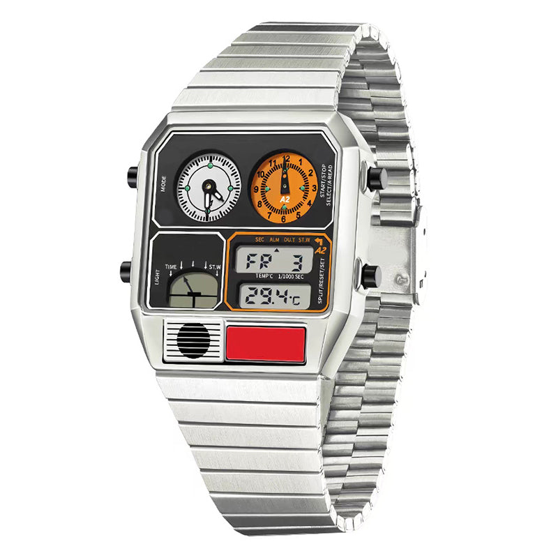Herren-Multifunktions-Retro-Digitaluhr
