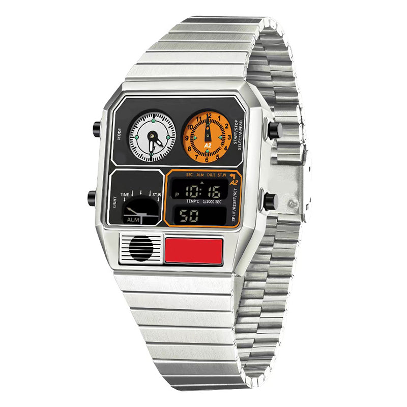 Herren-Multifunktions-Retro-Digitaluhr
