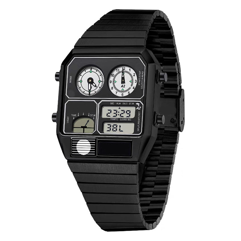 Herren-Multifunktions-Retro-Digitaluhr