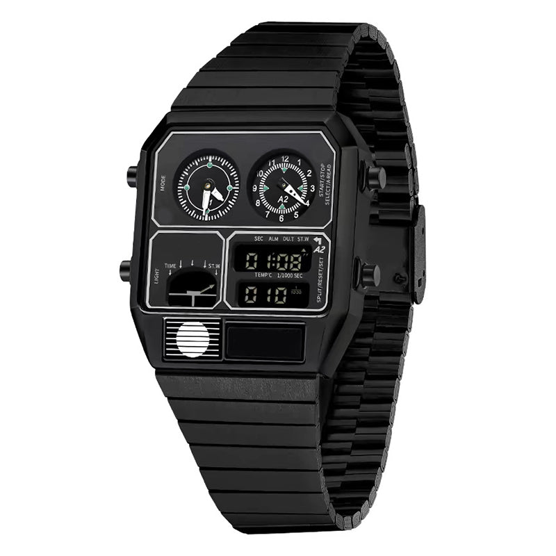 Herren-Multifunktions-Retro-Digitaluhr