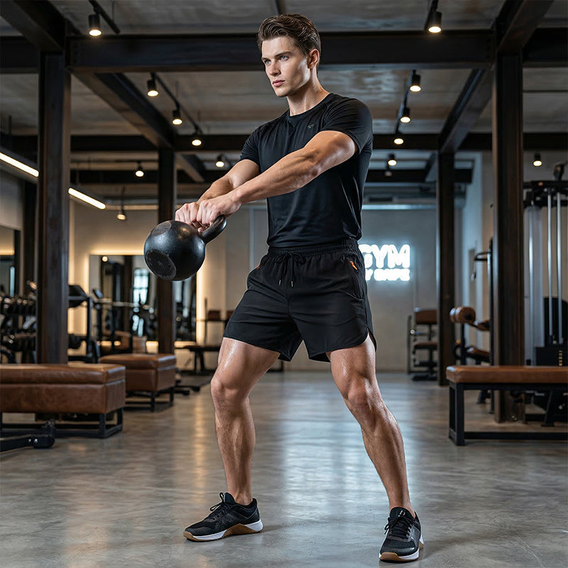 🔥 Heißer Sale: 50 % Rabatt!! 🏃🩳  Atmungsaktive Sportshorts – mit Reißverschlusstaschen, schnelltrocknend und mit elastischem Bund