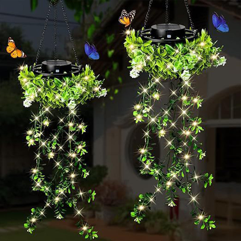 ☀️ KAUFE 3, ERHALTE 1 GRATIS! 🌿 Solar-Efeu-Lichterkette – Wasserdicht, 8 Modi & flexibel – Perfekt für Garten, Balkon & Wanddekoration 💡