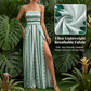 Jumpsuit mit smocktem Oberteil und geometrischem Muster