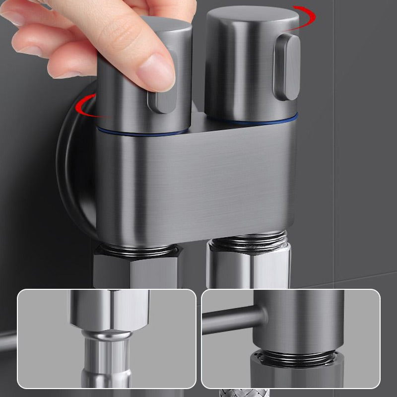 ⏳ BEGRENZTE ZEIT: 50 % RABATT! ⏰🧼 1-Eingang-2-Ausgang Dual-Steuerventil & Bidet-Sprayer-Set 💧