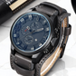Herren-Business-Quarzuhren mit PU-Lederarmband
