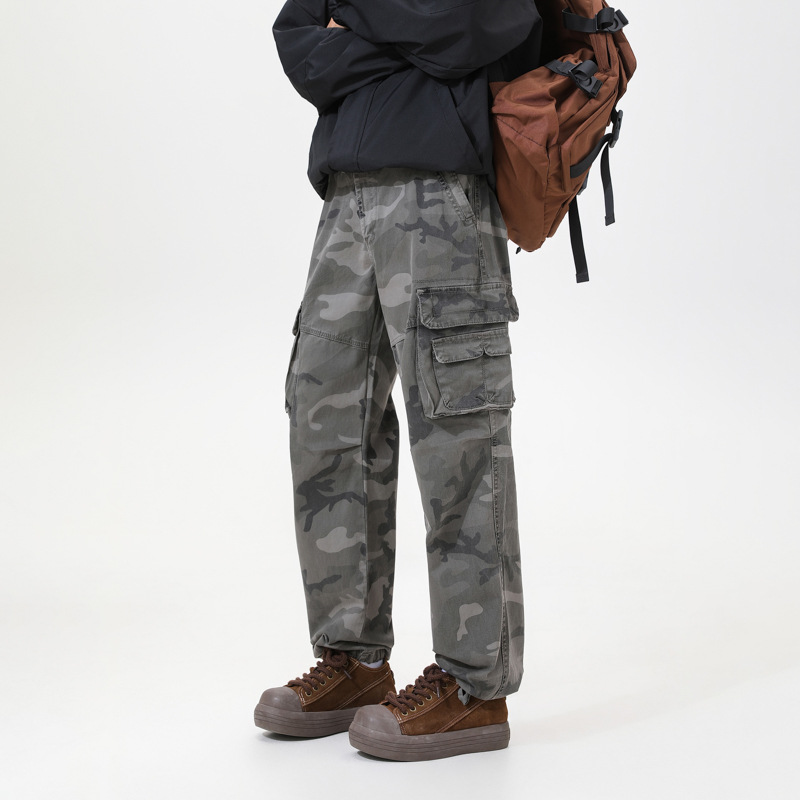 Urban Streetwear Camo Cargos – Relaxed Fit Baumwoll-Hose mit Multi-Taschen 🕶️✨
