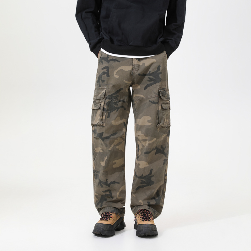 Urban Streetwear Camo Cargos – Relaxed Fit Baumwoll-Hose mit Multi-Taschen 🕶️✨