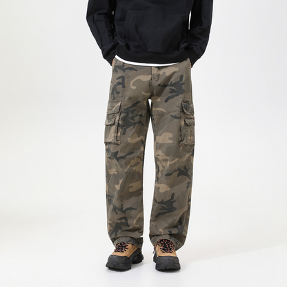 Urban Streetwear Camo Cargos – Relaxed Fit Baumwoll-Hose mit Multi-Taschen 🕶️✨