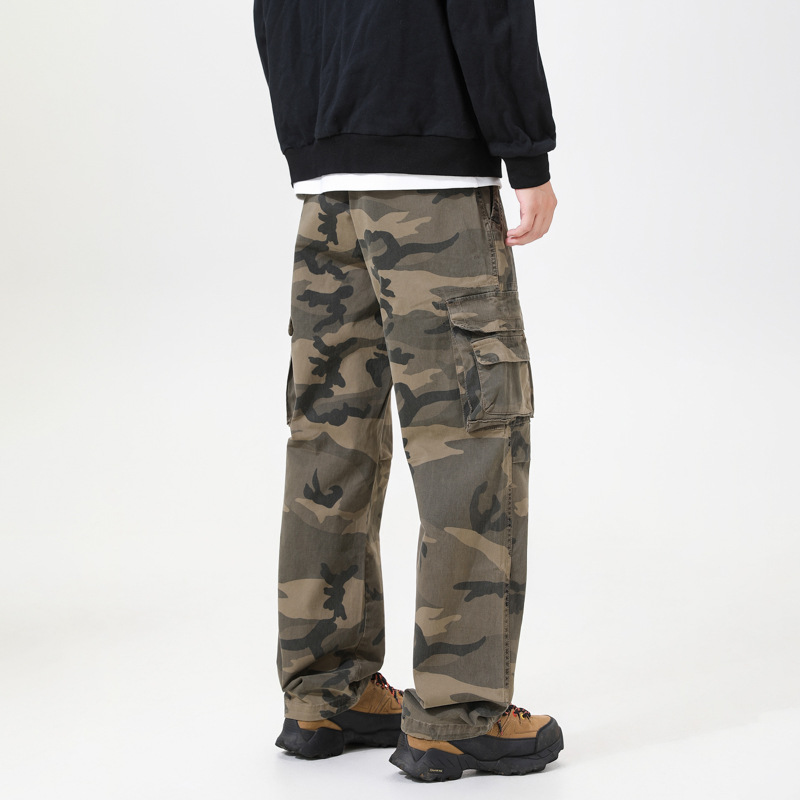 Urban Streetwear Camo Cargos – Relaxed Fit Baumwoll-Hose mit Multi-Taschen 🕶️✨