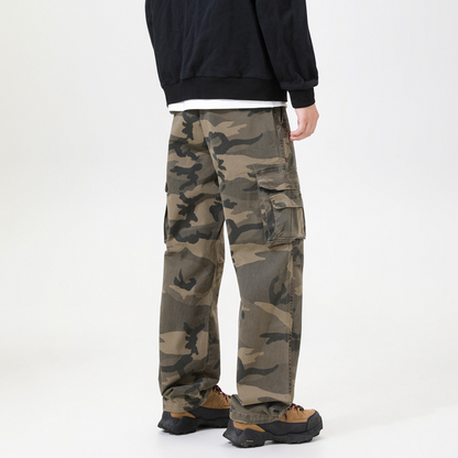 Urban Streetwear Camo Cargos – Relaxed Fit Baumwoll-Hose mit Multi-Taschen 🕶️✨