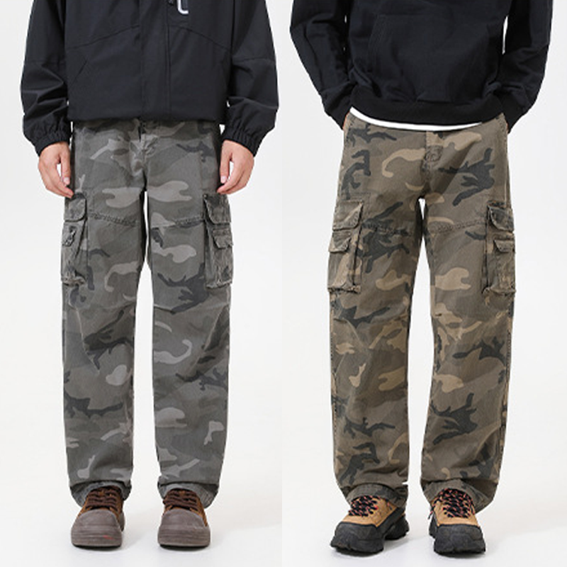 Urban Streetwear Camo Cargos – Relaxed Fit Baumwoll-Hose mit Multi-Taschen 🕶️✨