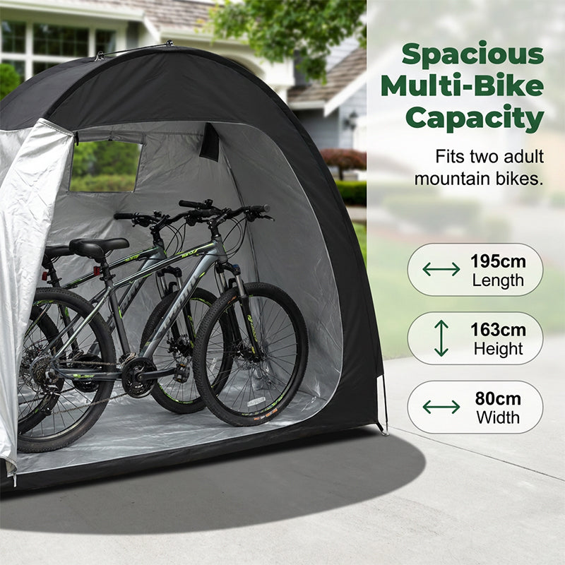 ⏳ 50% Rabatt nur für kurze Zeit ⏰ 🚲 Multifunktionaler tragbarer Outdoor-Aufbewahrungsschuppen für Fahrräder ⛺