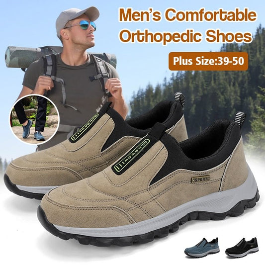 Rutschfeste, atmungsaktive Herren-Wanderschuhe – Haltungs-Korrektur, leichter Komfort & perfekt für Alltag/Ausflug 🚶‍♂️