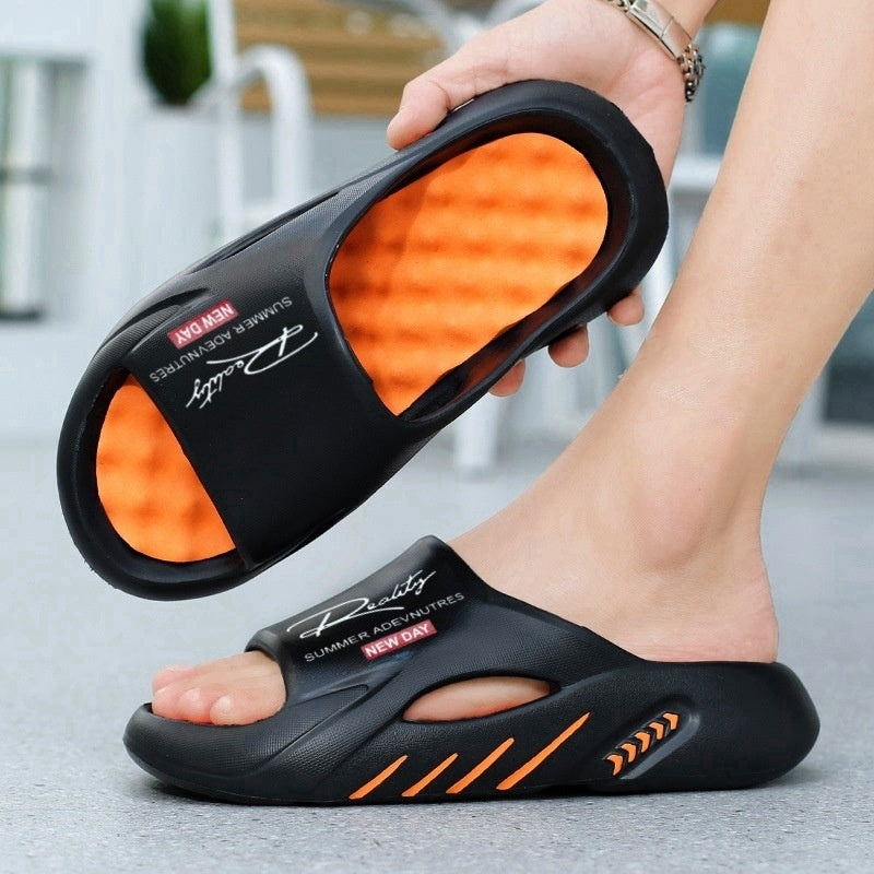 💥50% SPAREN 🦶Rutschfeste Cloud-Pantoletten für Herren mit dicker Sohle🌊Erfrischend und hautfreundlich