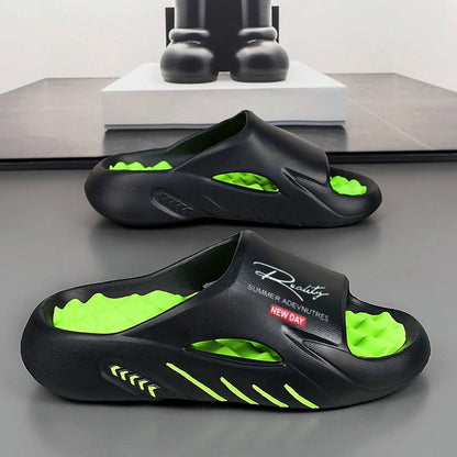 💥50% SPAREN 🦶Rutschfeste Cloud-Pantoletten für Herren mit dicker Sohle🌊Erfrischend und hautfreundlich