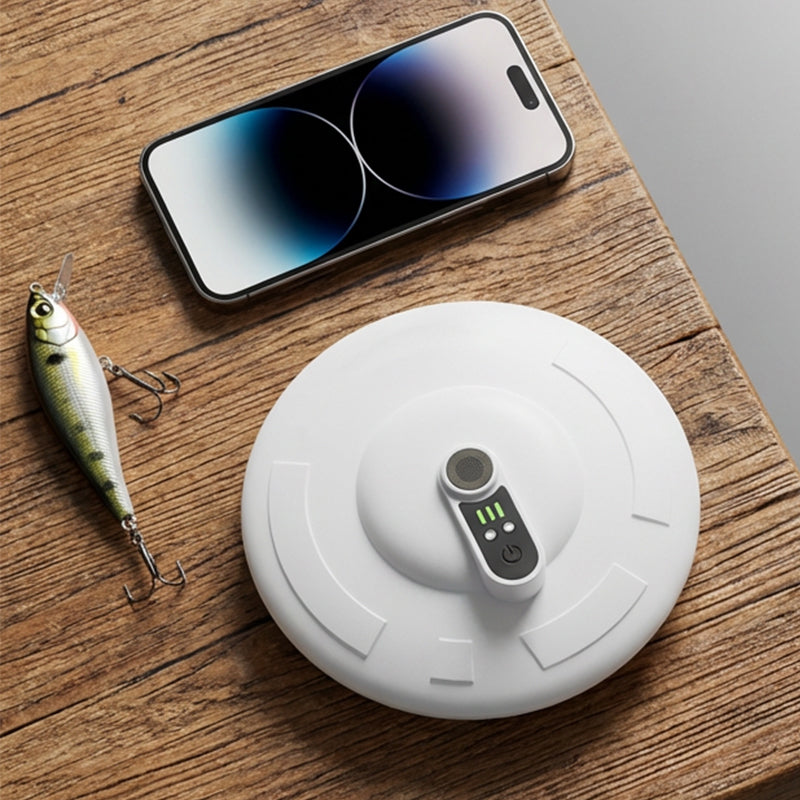 🐟💨 Mobile Belüftungspumpe für Ködereimer – schwimmend, wiederaufladbar, leistungsstark & leise, ideal für Angler unterwegs 🔋⚡ Köder frisch halten – ohne Kabel, ohne Stress.