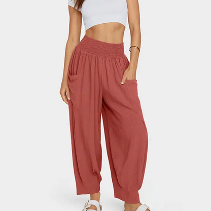 💖👖Lockere Damen-Freizeithose im Harem-Stil mit hoher Taille
