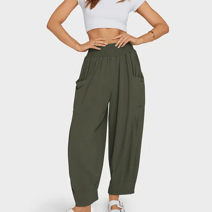 💖👖Lockere Damen-Freizeithose im Harem-Stil mit hoher Taille