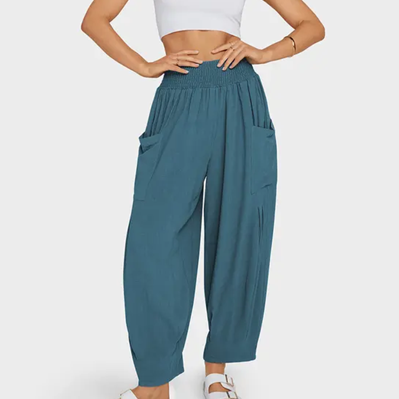💖👖Lockere Damen-Freizeithose im Harem-Stil mit hoher Taille