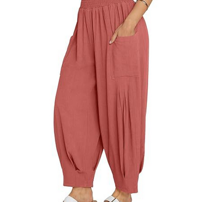 💖👖Lockere Damen-Freizeithose im Harem-Stil mit hoher Taille
