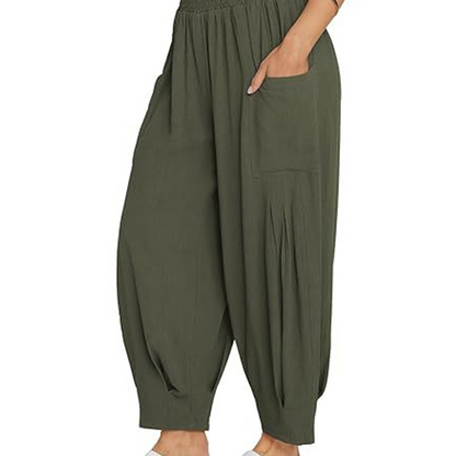 💖👖Lockere Damen-Freizeithose im Harem-Stil mit hoher Taille