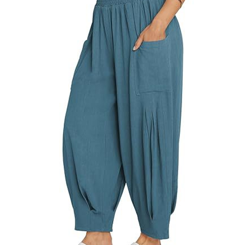 💖👖Lockere Damen-Freizeithose im Harem-Stil mit hoher Taille