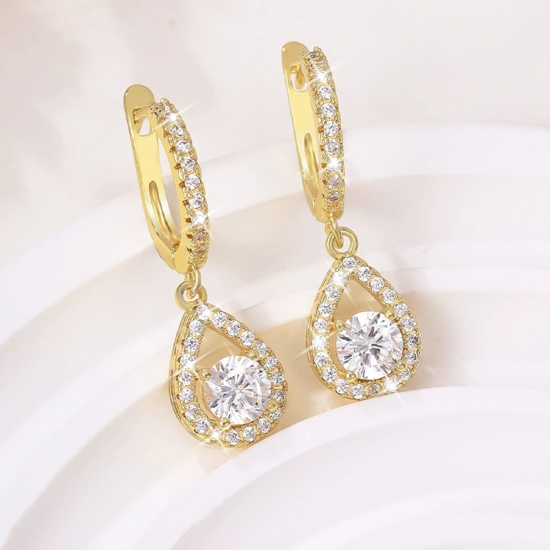 🎁Neuwaren 50% Rabatt💥Elegant Teardrop Dangle Hoop Earrings