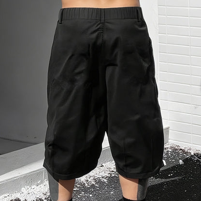 👖 JETZT 50 % RABATT! Lässige Herren-Caprihose in Übergröße mit Kordelzug – Weites Bein, lockere Passform, elastischer Bund und strapazierfähiges Polyester 🔥✨