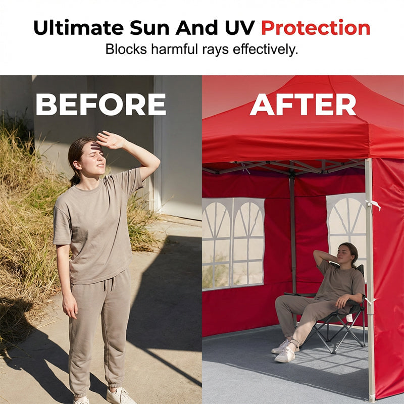 🌧️💨 Schluss mit Zugluft & Nässe! 50% Rabatt – die wasserdichte Seitenplane für dein Outdoor-Zelt 🏕️