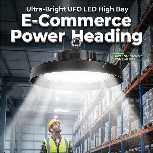 📢Robuste UFO-LED-Hochregallampe-Hohe Helligkeit, hohe Qualität, gutes Preis-Leistungs-Verhältnis