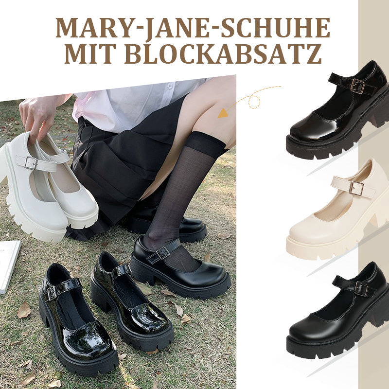 Stylische Mary-Jane-Schuhe für Damen mit Blockabsatz