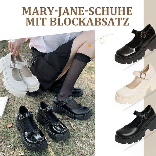 Stylische Mary-Jane-Schuhe für Damen mit Blockabsatz