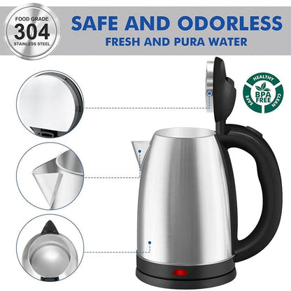 🔥 LAST DAY: 50% OFF!! 🏆 Flash Sale ⚡Large Capacity Electric Tea Kettle with All-Steel Interior