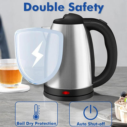 🔥 LAST DAY: 50% OFF!! 🏆 Flash Sale ⚡Large Capacity Electric Tea Kettle with All-Steel Interior