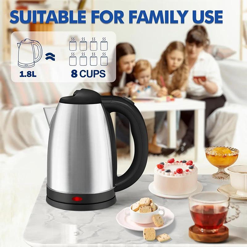 🔥 LAST DAY: 50% OFF!! 🏆 Flash Sale ⚡Large Capacity Electric Tea Kettle with All-Steel Interior