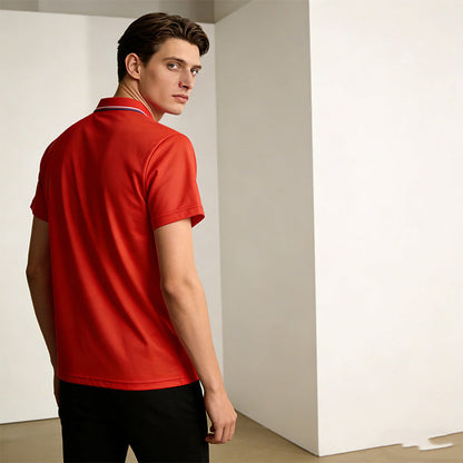 Golf-Freizeit-Set für Herren – kurzarm mit Kragen – atmungsaktiv, bequem & klassisch