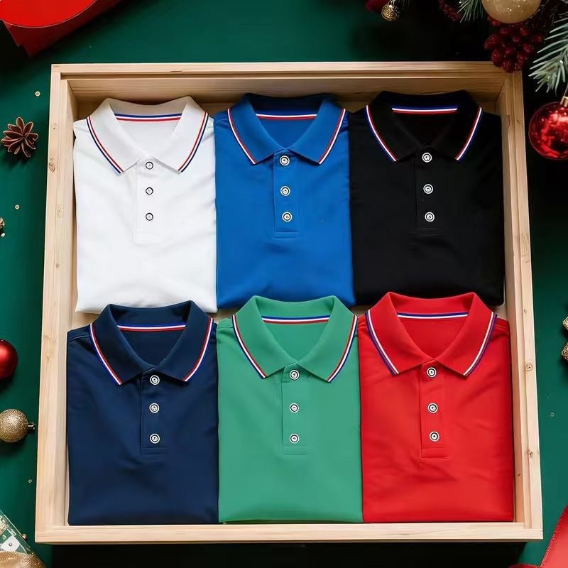Golf-Freizeit-Set für Herren – kurzarm mit Kragen – atmungsaktiv, bequem & klassisch