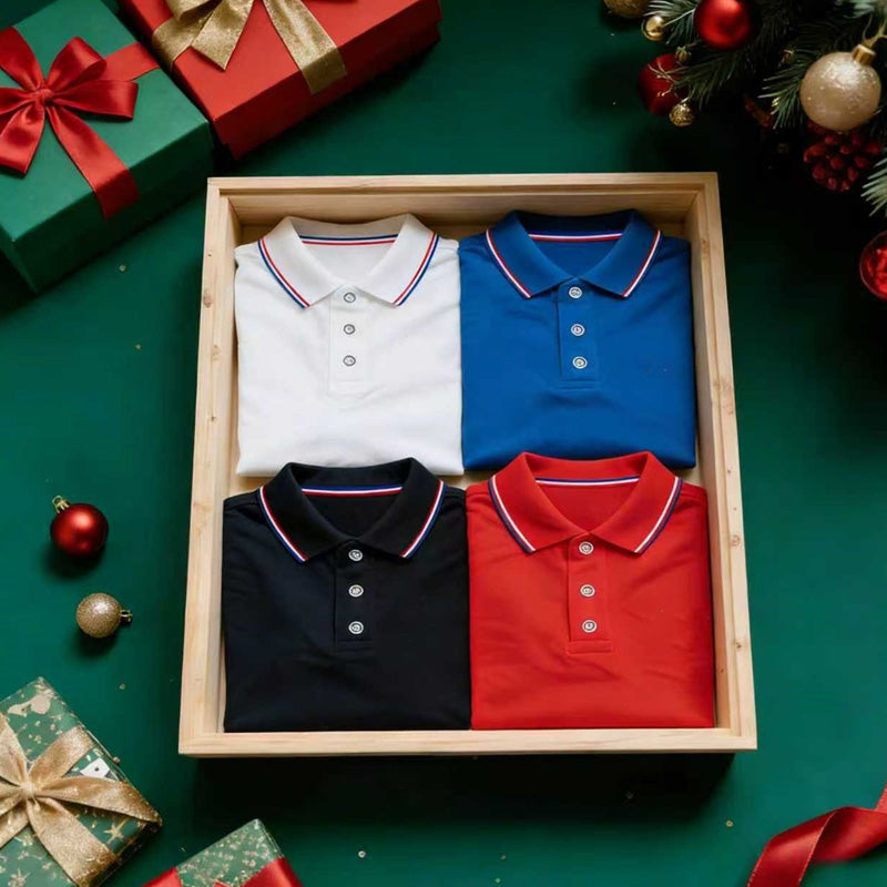 Golf-Freizeit-Set für Herren – kurzarm mit Kragen – atmungsaktiv, bequem & klassisch