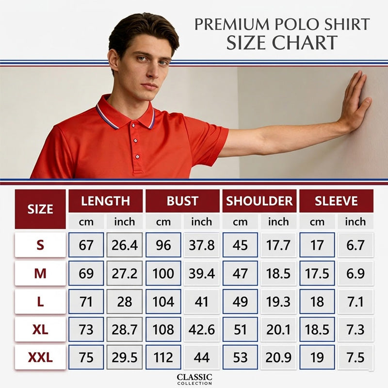 Golf-Freizeit-Set für Herren – kurzarm mit Kragen – atmungsaktiv, bequem & klassisch