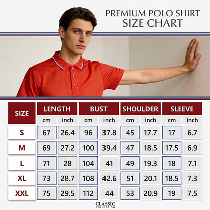 Golf-Freizeit-Set für Herren – kurzarm mit Kragen – atmungsaktiv, bequem & klassisch