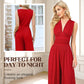 👗 50% RABATT! 🌞 Der Wow-Jumpsuit "Confidence" – Tiefer V-Ausschnitt & figurschmeichelnde Silhouette – perfekt für Frühling und besondere Anlässe ✨