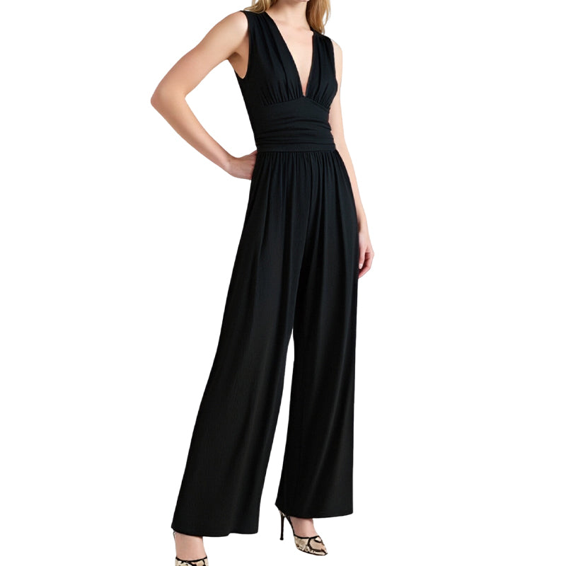 👗 50% RABATT! 🌞 Der Wow-Jumpsuit "Confidence" – Tiefer V-Ausschnitt & figurschmeichelnde Silhouette – perfekt für Frühling und besondere Anlässe ✨
