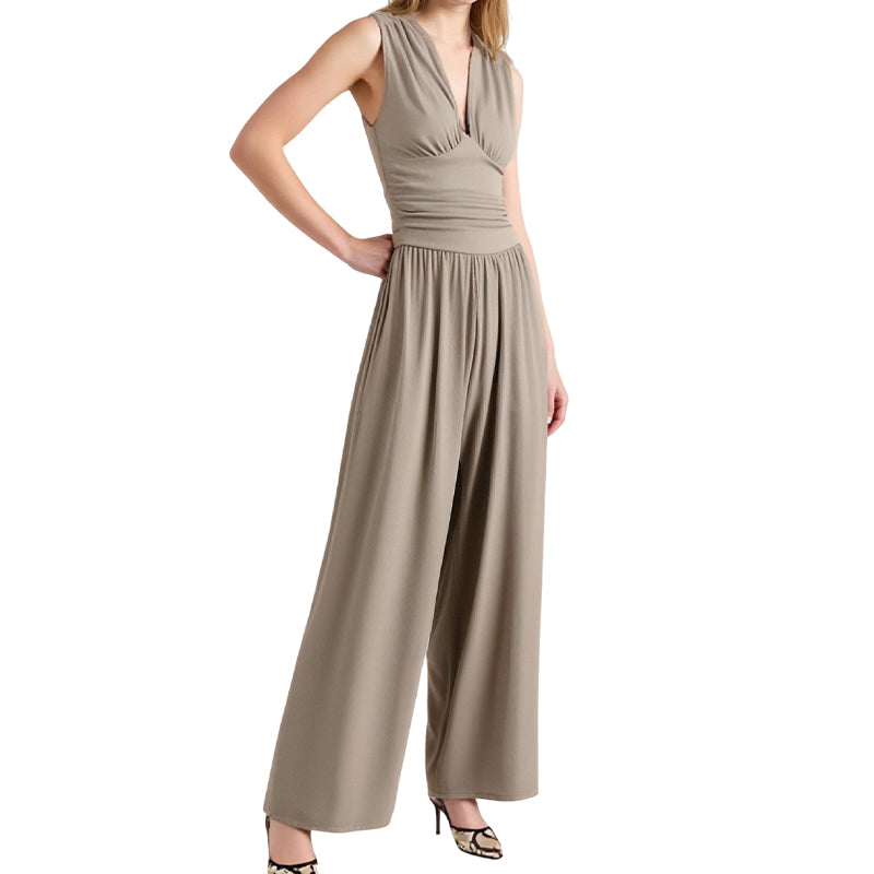 👗 50% RABATT! 🌞 Der Wow-Jumpsuit "Confidence" – Tiefer V-Ausschnitt & figurschmeichelnde Silhouette – perfekt für Frühling und besondere Anlässe ✨
